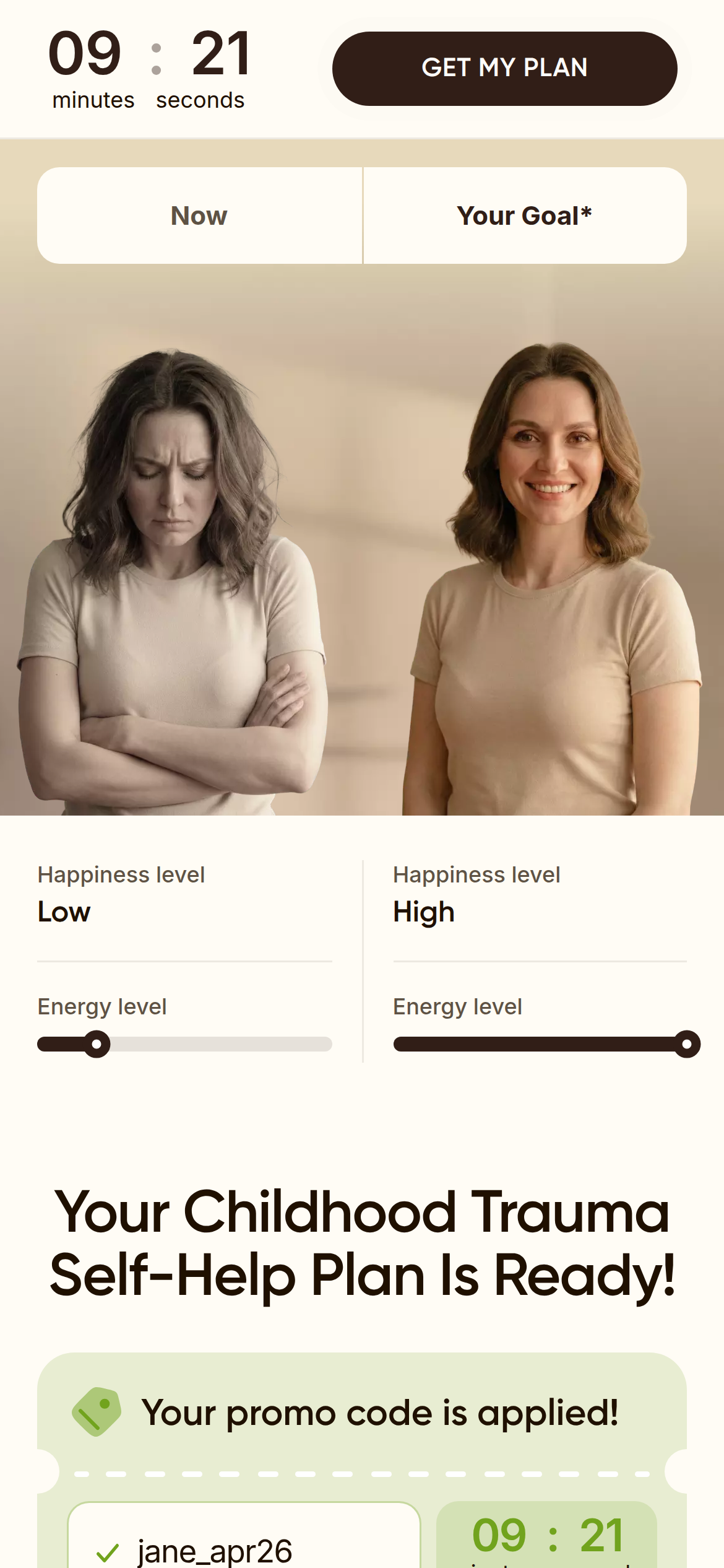 BetterMe mind quiz paywall