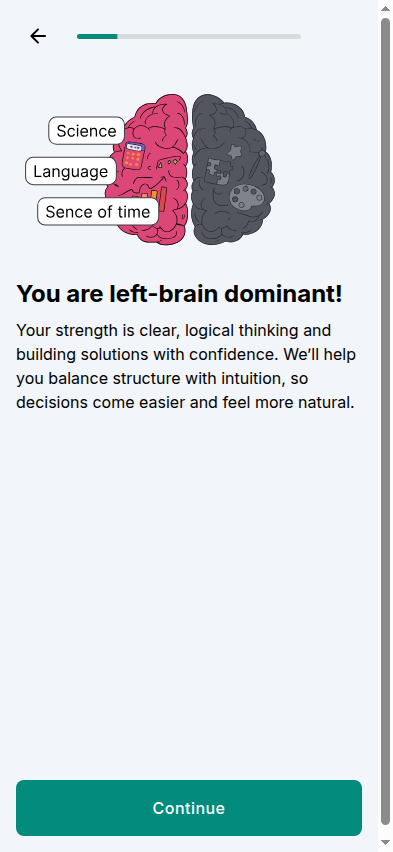 Impulse left brain dominant