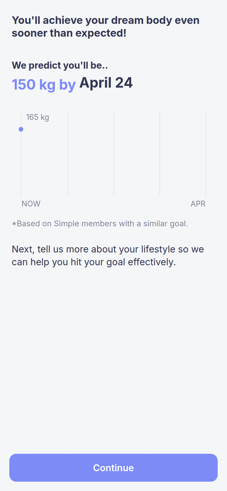 Simple Life weight prediction 2
