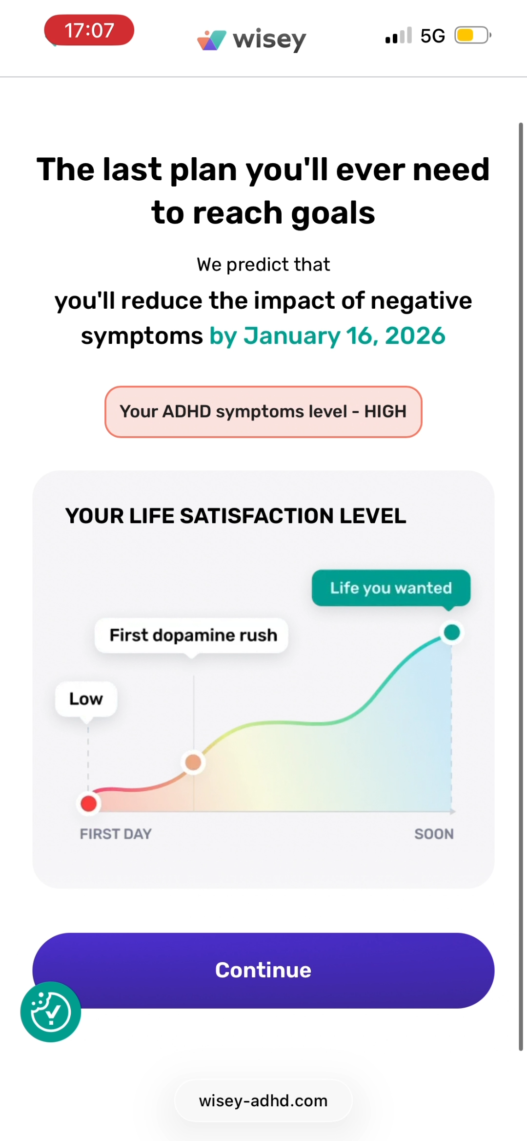 Wisey ADHD result
