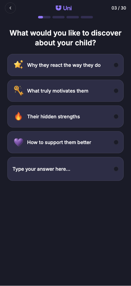 Q3 — What would you like to discover about your child?